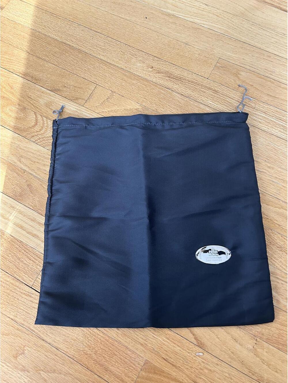 Fendi Black Dust Bag with Metal Logo Plate